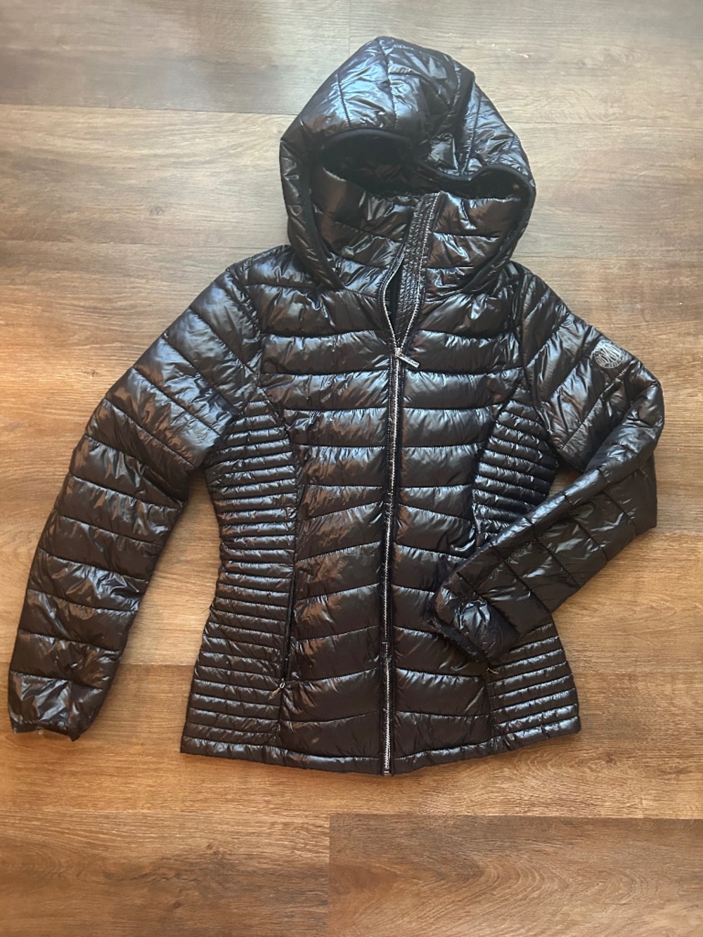 DKNY Hooded Lightweight Puffer Jacket Women's Medium